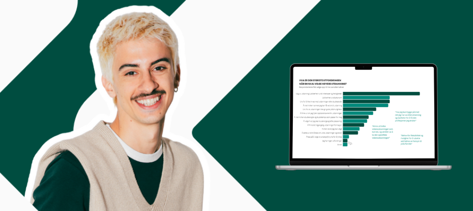 Studentrapporten 2025 - hvordan tenker studenter ved valg av utdanning?